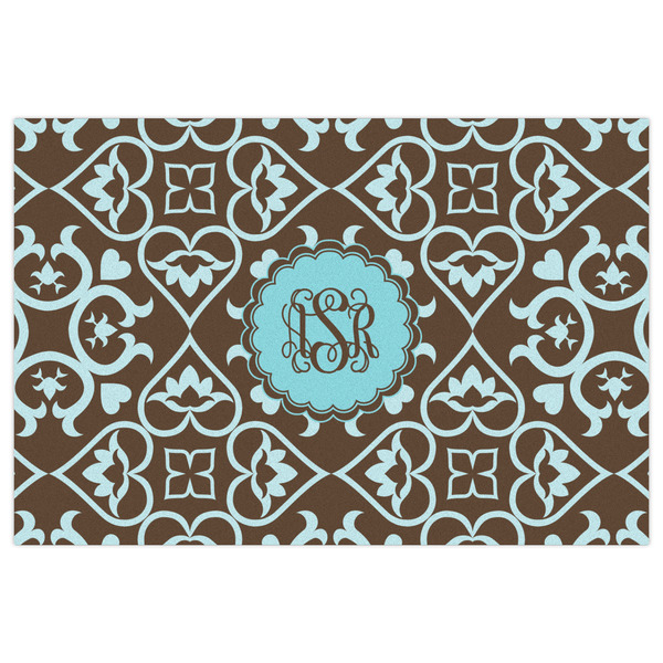 Floral Indoor / Outdoor Rug - 2'x3' - Front Flat