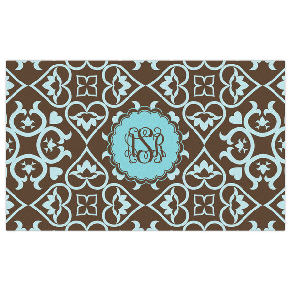 Floral Indoor / Outdoor Rug - 3'x5' - Front Flat