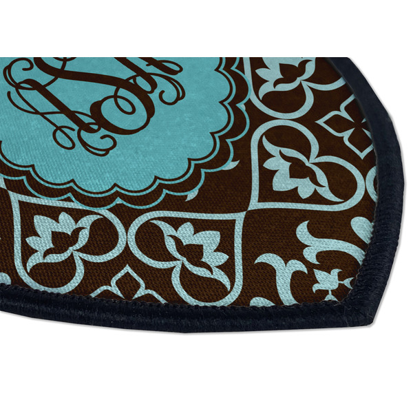 Floral Iron on Shield 3 Detail