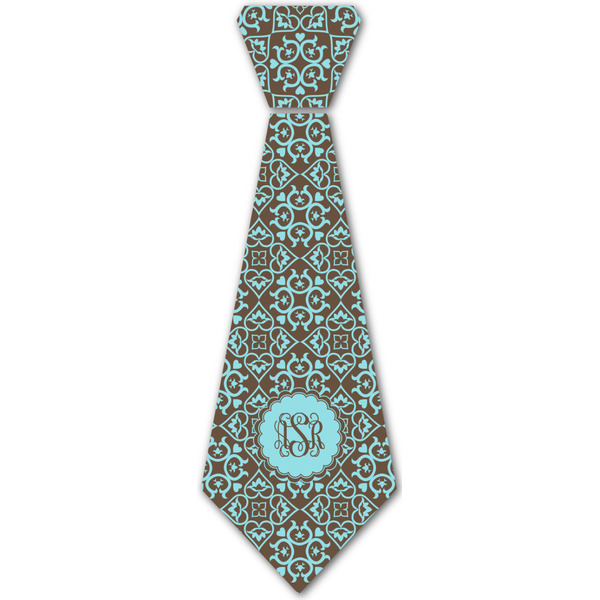 Custom Floral Iron On Tie - 4 Sizes w/ Monogram