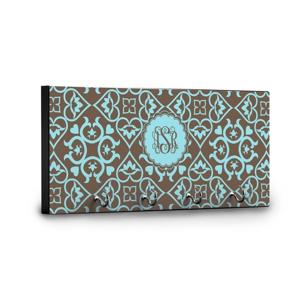 Floral Key Hanger - Front View with Hooks