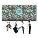 Floral Key Hanger w/ 4 Hooks w/ Monogram