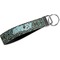 Floral Webbing Keychain FOB with Metal