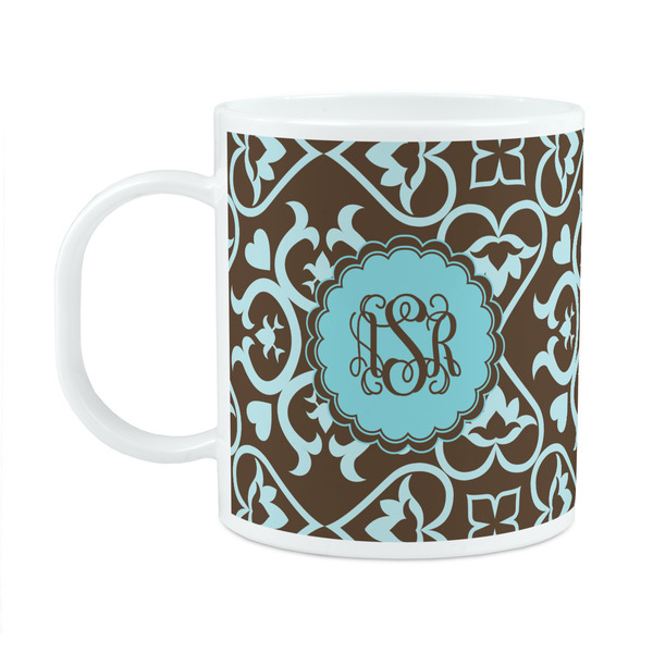 Custom Floral Plastic Kids Mug (Personalized)