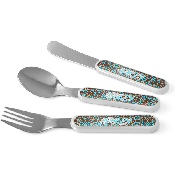 Custom Floral Kid's Flatware (Personalized)