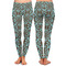 Floral Ladies Leggings - Front and Back