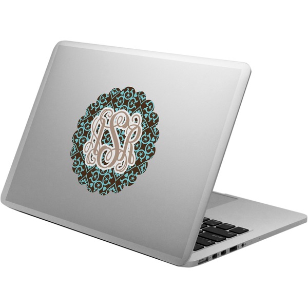 Custom Floral Laptop Decal (Personalized)