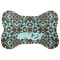 Floral Bone Shaped Dog Food Mat (Personalized)