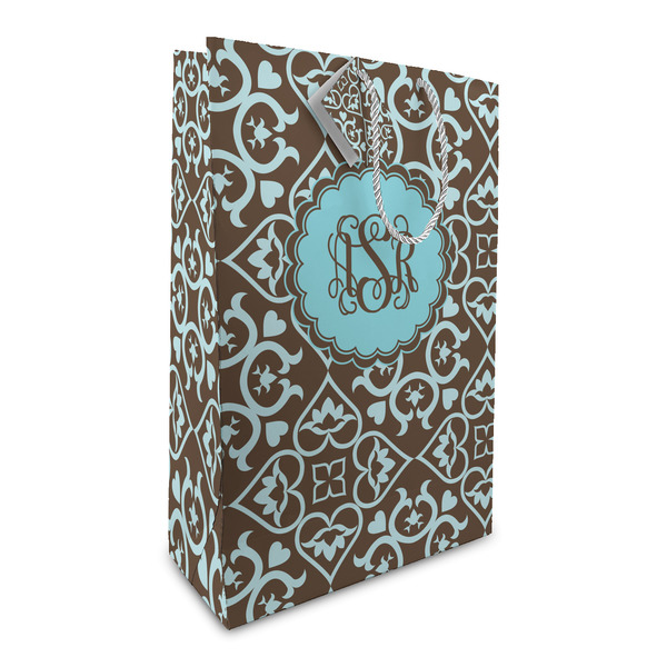 Custom Floral Large Gift Bag (Personalized)