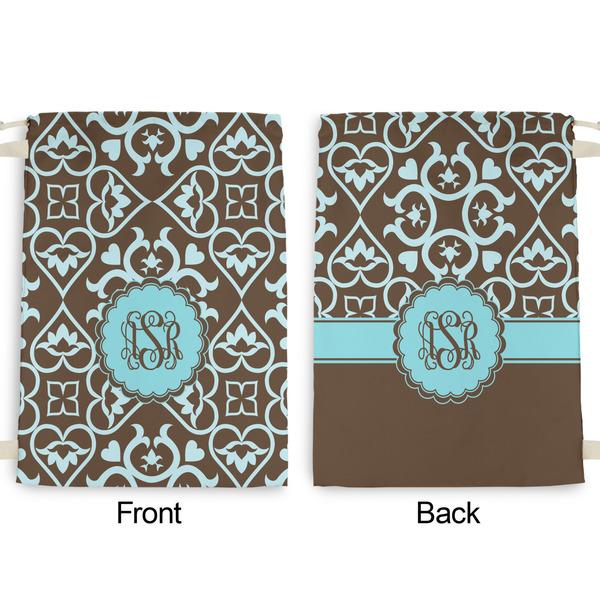 Floral Large Laundry Bag - Front & Back View