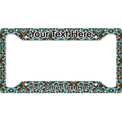 Floral License Plate Frame - Style A (Personalized)