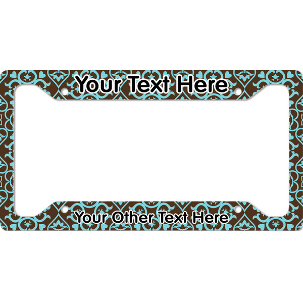 Custom Floral License Plate Frame - Style A (Personalized)