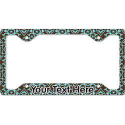 Floral License Plate Frame - Style C (Personalized)