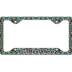 Floral License Plate Frame - Style C (Personalized)