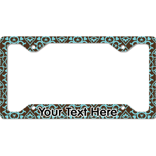 Custom Floral License Plate Frame - Style C (Personalized)