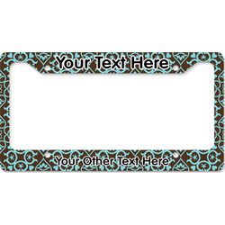 Floral License Plate Frame - Style B (Personalized)