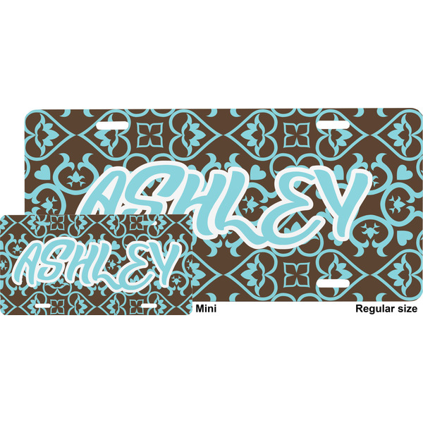 Floral License Plate (Sizes)