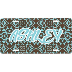 Floral Front License Plate (Personalized)