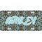 Floral Front License Plate (Personalized)