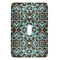 Teal & Brown Floral Light Switch Cover (Single Toggle)