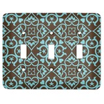 Floral Light Switch Cover (3 Toggle Plate)