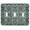 Floral Light Switch Cover (3 Toggle Plate)