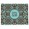 Floral Single-Sided Linen Placemat - Single w/ Monogram
