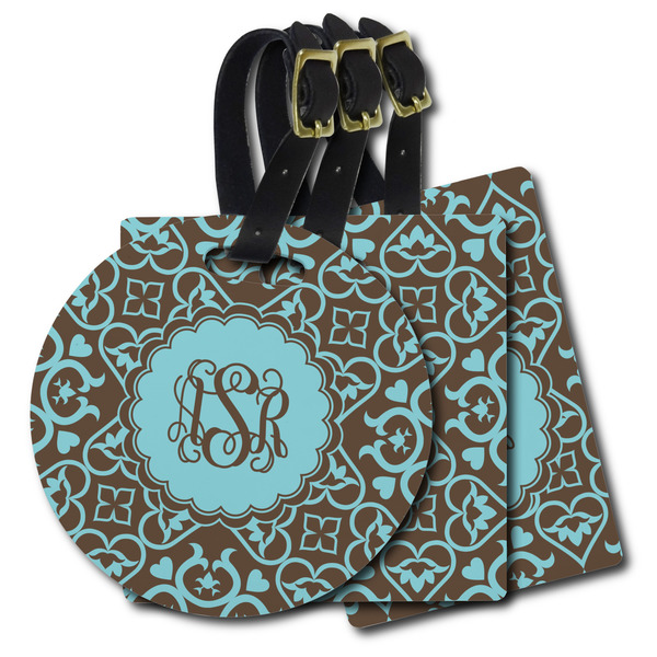 Custom Floral Plastic Luggage Tag (Personalized)