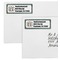 Floral Mailing Labels - Double Stack Close Up