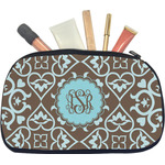 Floral Makeup / Cosmetic Bag - Medium (Personalized)