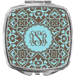 Floral Compact Makeup Mirror (Personalized)