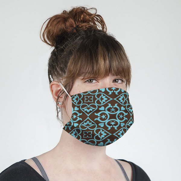 Floral Mask - Quarter View on Girl