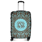 Floral Suitcase - 24" Medium - Checked (Personalized)