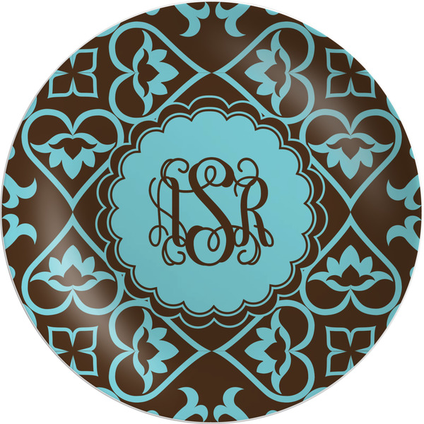 Custom Floral Melamine Plate (Personalized)