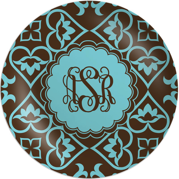 Custom Floral Melamine Salad Plate - 8" (Personalized)