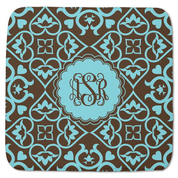 Custom Floral Memory Foam Bath Mat - 48"x48" (Personalized)