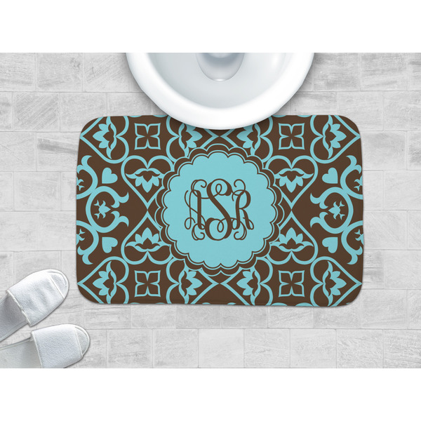 Floral Memory Foam Bath Mat - LIFESTYLE 34x21