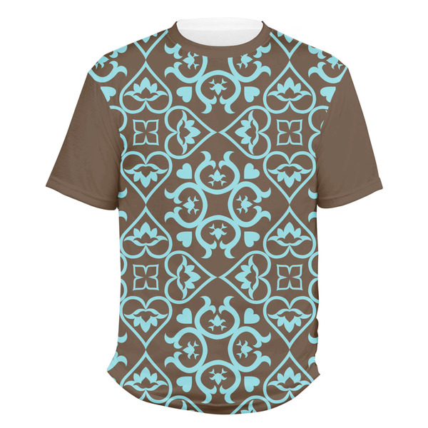 Custom Floral Men's Crew T-Shirt - 2X Large