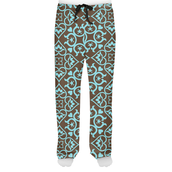 Floral Men's Pjs Front - on model