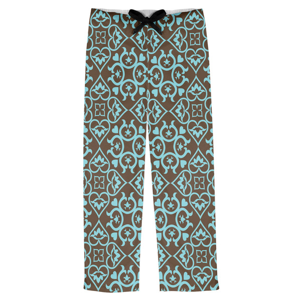Custom Floral Mens Pajama Pants - L