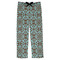 Floral Mens Pajama Pants - Flat
