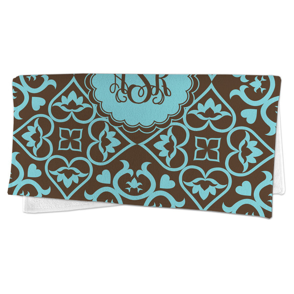 Floral Microfiber Dish Rag - FOLDED (half)