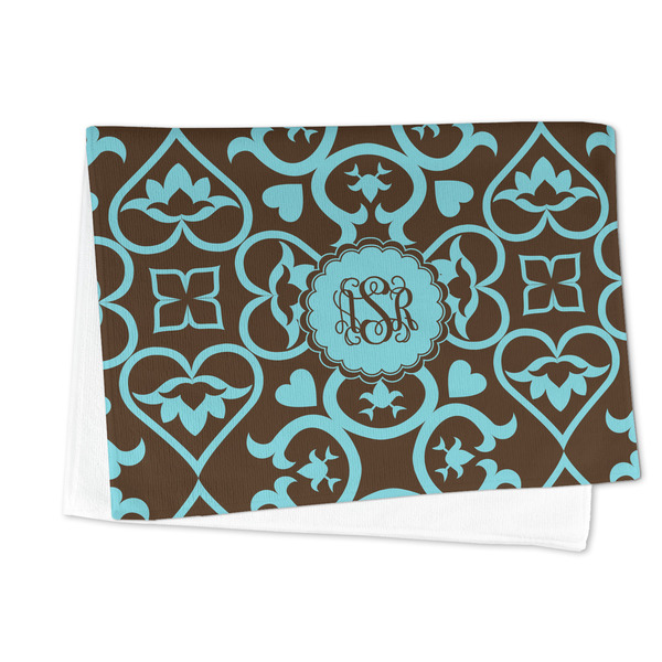 Floral Microfiber Dish Towel - FOLDED HALF