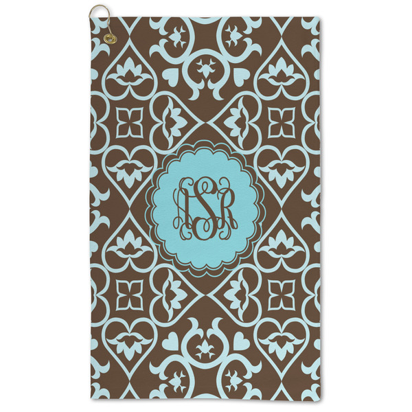 Custom Floral Microfiber Golf Towel - Large (Personalized)