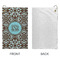 Floral Microfiber Golf Towels - Small - APPROVAL