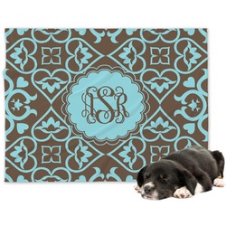 Floral Dog Blanket - Large (Personalized)