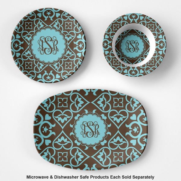 Floral Microwave & Dishwasher Safe CP Plastic Dishware - Group