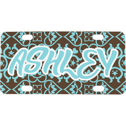 Floral Mini/Bicycle License Plate (Personalized)