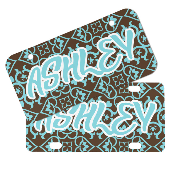 Floral Mini License Plates - MAIN (4 and 2 Holes)