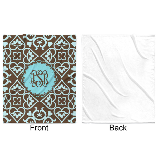 Floral Minky Blanket - 50"x60" - Single Sided - Front & Back